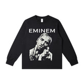Detroit Eminem Hoodie Eminem Portrait Vintage Long Sleeve