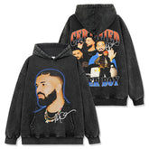 Drake Hoodie Printed Short Sleeve T-Shirt Casual
