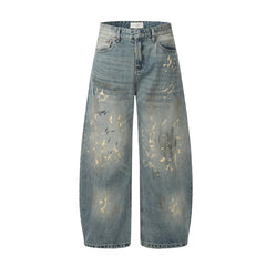 American Mens Jeans Loose Straight Pants