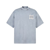 80s Casual Classics Shirts Vintage Alphabet Patch Crew Neck T-Shirt