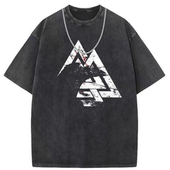 Men T Shirts Pure cotton round neck short-sleeved T-shirt washed and old