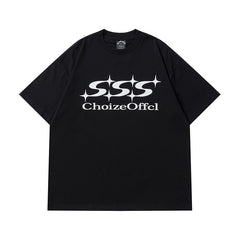 Camisas Vintage Hombre Vintage Alphabet Print Short Sleeve T-Shirt