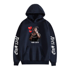 Juice WRLD in Loving Memory Hoodie Rapper Juice WRLD Printed Fashionable Loose Hooded Sweater