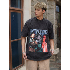 Film Star T Shirt Movie Westward Journey Stephen Chow Trendy Pure Cotton Short Sleeve Loose T-shirt