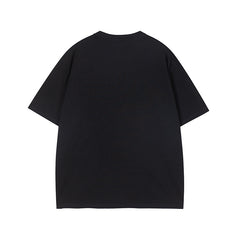 Camisas Vintage Hombre Vintage Star Letter Patch Short Sleeve T-Shirt