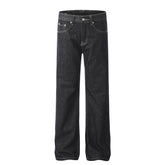 American Men Jeans Retro Wash Old Straight Jeans