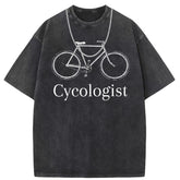 Men T Shirts Cotton printed short-sleeved T-shirt washed and old