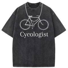 Men T Shirts Cotton printed short-sleeved T-shirt washed and old