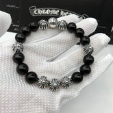 Chrome Heart Bracelet Obsidian Bracelet