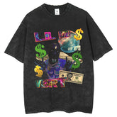 Men T Shirts Personalized Printed T-Shirt Casual Vintage Short Sleeve