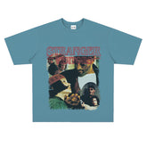 Film Star T Shirt Movie This Killer Is Not Too Cold Trendy Pure Cotton Short Sleeve Loose T-shirt Men and Women