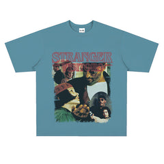 Film Star T Shirt Movie This Killer Is Not Too Cold Trendy Pure Cotton Short Sleeve Loose T-shirt Men and Women