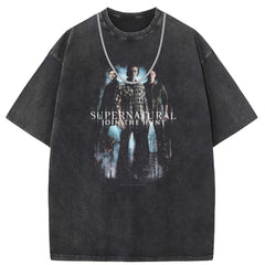 Men T Shirts Crew neck short-sleeved T-shirt washed and old