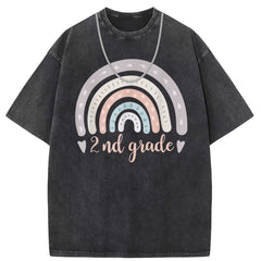 Men T Shirts Pure cotton round neck short-sleeved T-shirt washed and old