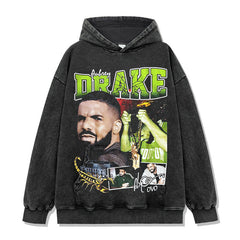 Drake Hoodie Printed Short Sleeve T-Shirt
