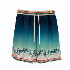 East Coast Shorts Summer Casual Digital Print Men's Shorts Beach Shorts