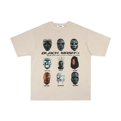 Men T Shirts Grimace Loose Couple Short Sleeves