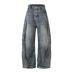 American Mens Jeans Retro Jeans Casual Tooling Jeans