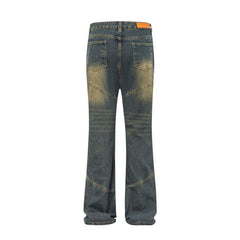 American Men Jeans Vintage Tooling Jeans Straight Loose Casual Pants