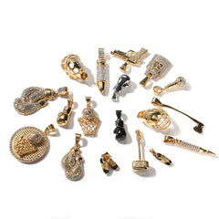 Jewelry Hip Hop Necklace Boxing Gloves Helmet Jersey Axe Hammer Pendant Necklace