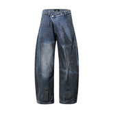 American Mens Jeans Washed Old Jeans