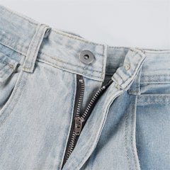 American Mens Jeans Retro Straight Casual Pants