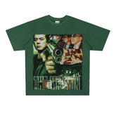 Film Star T Shirt Short Sleeve Loose Retro American Street T-shirt Men and Women