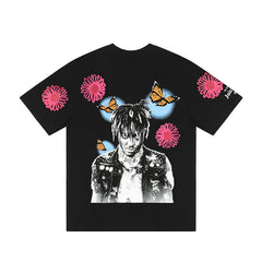 Juice WRLD T Shirt Vlone & Juice WRLD Joint Hip Hop Style Youth Loose T-shirt