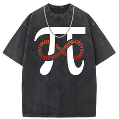 Men T Shirts Pure cotton round neck short-sleeved T-shirt women's washed and old