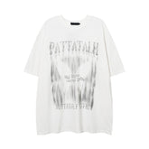 Camisas Vintage Hombre Butterfly Print Short Sleeve T-Shirt