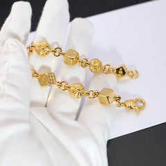 Chrome Heart Bracelet Cross Dice