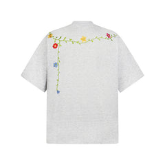 80s Casual Classics Shirts Floral Print Short Sleeve Summer Loose Top