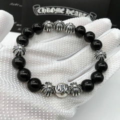 Chrome Heart Bracelet Obsidian Bracelet