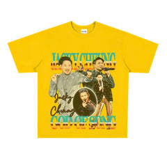 Film Star T Shirt Hong Kong God of Song Zhang Xueyou Printed Loose Street T-shirt