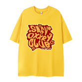 Camisas Vintage Hombre Alphabet Multicolor Short Sleeve T-Shirt Summer Loose Top