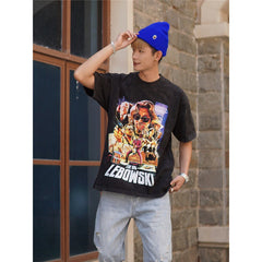 Film Star T Shirt Cotton Loose Nostalgic Short Sleeve American Retro Trendy T-shirt