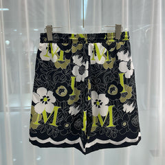 East Coast Shorts Summer Casual Blue Digital Print Shorts Beach Shorts