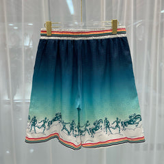 East Coast Shorts Summer Casual Digital Print Men's Shorts Beach Shorts