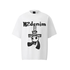 80s Casual Classics Shirts Cartoon Loose Crew Neck Short Sleeve T-Shirt