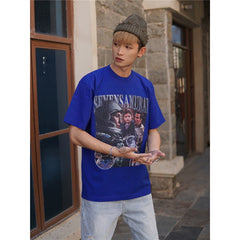 Film Star T Shirt Movie Space Interstellar Cotton Short Sleeve Loose American Retro T-shirt