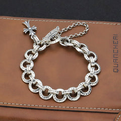 Chrome Heart Bracelet Letter Vintage Cross