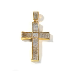 Jewelry Hip Hop Cross Diamond Pendant Necklace Crosses