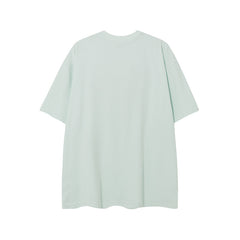 Camisas Vintage Hombre Green Apple Print Vintage Short Sleeve T-Shirt oversize