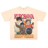 Film Star T Shirt Loose Heavy Street Small Neckline T-shirt Men and Women