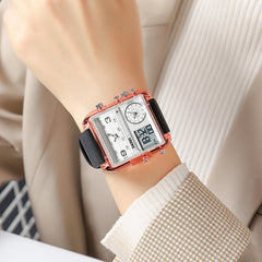 Analog-Digital Watch Square Simple Style Watch