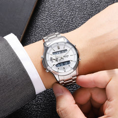 Analog-Digital Watch Waterproof Men's Business Watch