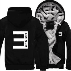 Detroit Eminem Hoodie Hip Hop Fleece Hooded Zip Sweater
