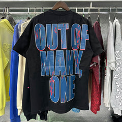 Godspeed t Shirts Basketball Dream Team Trident Print Cotton Casual Short Sleeve Men and Women