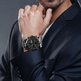 Analog-Digital Watch Fashion Business Waterproof Men's Electronic Watch