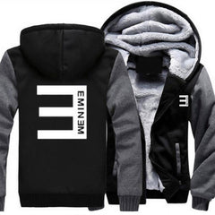 Detroit Eminem Hoodie Hip Hop Fleece Hooded Zip Sweater